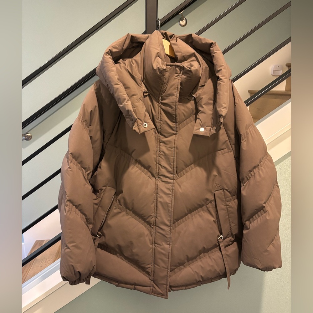 Women's Brown Puffer Jacket